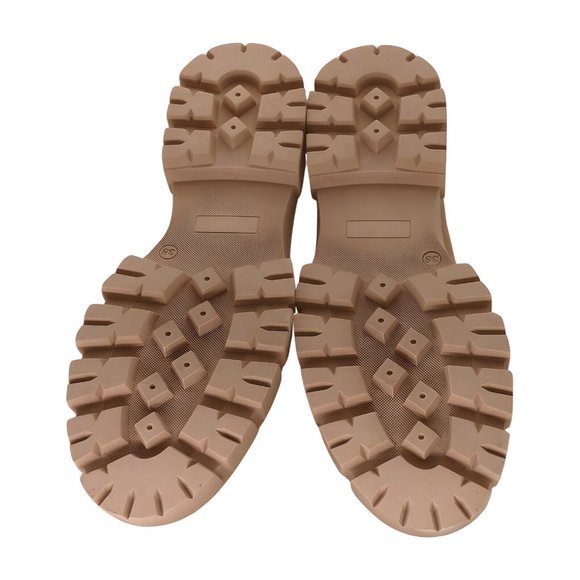 ZAPATO Latte Textured-Sole Leather Loafer Womens Shoes, Latte, Size 38 - Picture 5 of 5